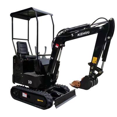 China Free shipping high quality 1 ton excavator low price micro bagger mini farms diggers hydraulic excavator with thumb bucket forsale for sale