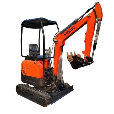 China Construction works 1ton Mini Excavators Towable Backhoe Micro Farmland Digging Equipment For Sale for sale