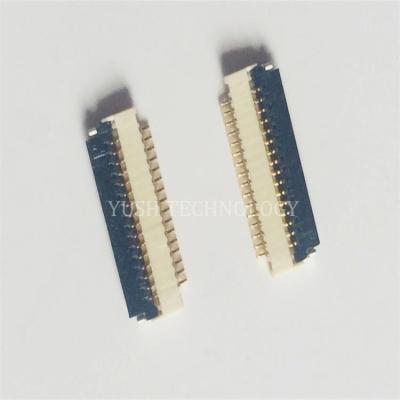 China SMT CONNECTOR H1.0 HORIZONTAL SLANTED SIDE CONTACT FFC FPC CONNECTOR for sale