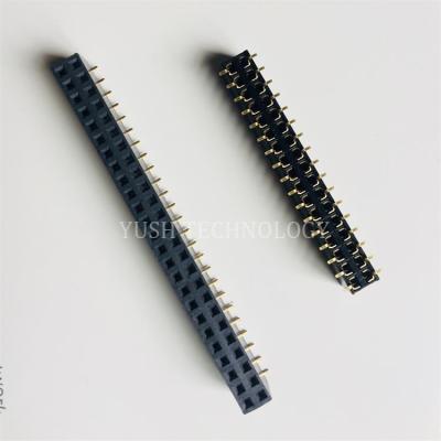 China VERTICAL CONNECTION 2.54MM PITCH HEADER SMT FEMALE CONNECTOR for sale