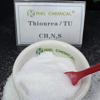 China SC(NH2)2 ≥ 99% Thiourea White Crystal Particle for Chemical Industry Metal Plating for sale