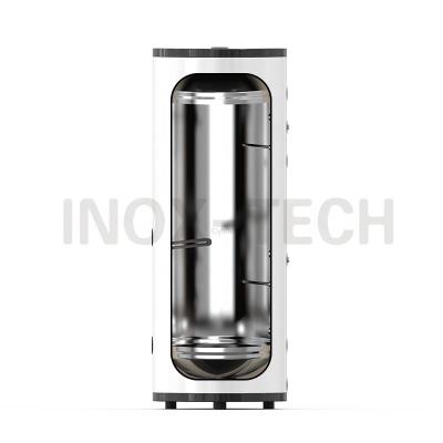 China Hotel Food Grade Stainless Steel Sus304 316L Duplex Cylinder For Heat Pump Systems Hot Water Buffer Tank for sale