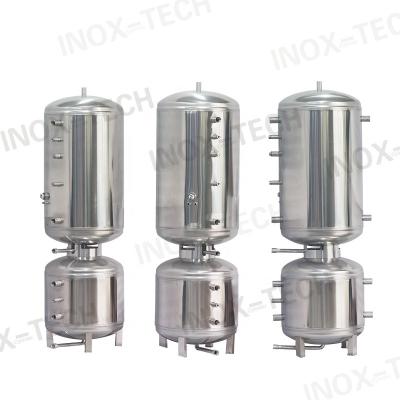 China Hotel Iso9001 Ce Certified 2 In 1 Cylinder Hot Water Heat Pump 200L 300L 400L Household Buffer Water Tank for sale
