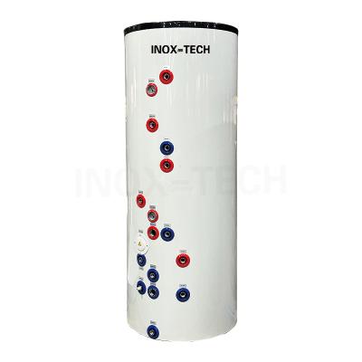 China Hotel New Design Eco-Friendly Cylinder 300-1000L Duplex Water Buffer Tank Dhw Energy Storage Heat for sale