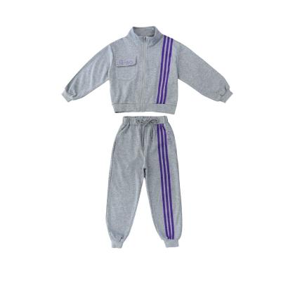 China Preppy Style Kids Fall Clothing Sets 2022 Boys Jogger Clothing Children Sets Clothing Kids Sportswear Girl Fall Jackets Kids Sweatsuits for sale