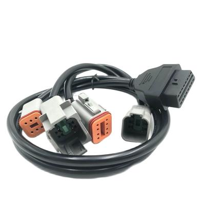 China Machinery Repair Shops Generator sets Diagnostic Connect Cable 6+8 Pins cable is OEM for Generator Engine for Volvo Penta Industrial diagnostic line for sale