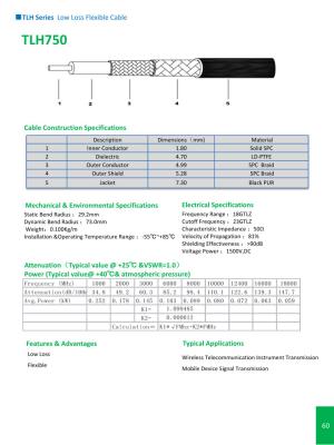 China TLH Series Low Loss Flexible Cable for sale