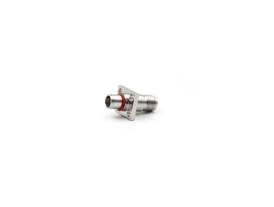 China RF Connector Stainless Steel BMA Male to SMA Female Flange for sale