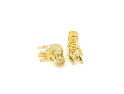 China Reverse Polarity SMA female Right angel Connector for PCB for sale