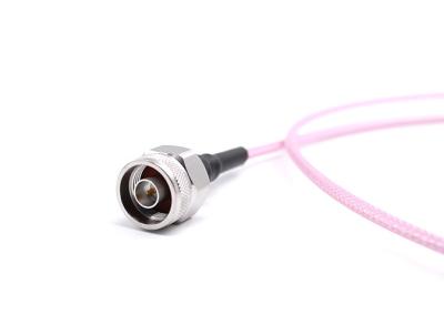 China RF Coaxial Cable Assembly SMA Male and N Male with TFLEX141 cable, Length 1300mm for sale