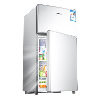 China Mini COMPRESSOR Bar Fridge 98L Double Door Refrigerator Household and Hotel Use Cooling and Freezing BCD-72A138D for sale