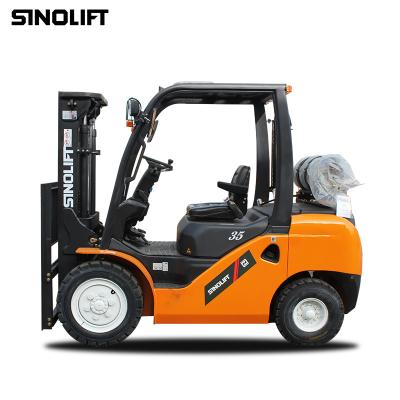 China Construction works Sinolift CPYD SERIES 3.5 TON Dual Fuel Forklift For LPG /Gasoline for sale