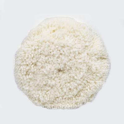 China Car Body Cleaning Polishing Single Side Car Wool Pad 80% Wool Pad For Polishing for sale