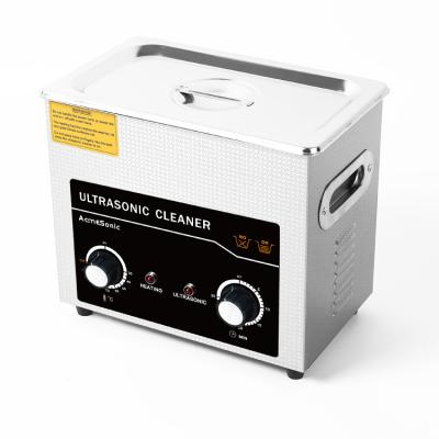 China 100W Mechanische ultrasone reiniger met warmtecontrole Warm water reinigingsproces 3L tankvolume Te koop