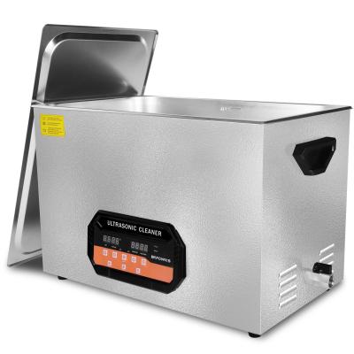 China 30L professionele digitale ultrasoonreiniger 600W. Industrieel gehalte zware reiniger met 600W verwarming, Degas/Semi-modes en 30-min-timer voor auto-onderdelen, machine-tools en industriële componenten. Te koop