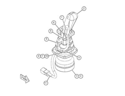 China 186-9790 Excavator Control Assy Cat 1869790 CONTROL GP-HANDLE for sale