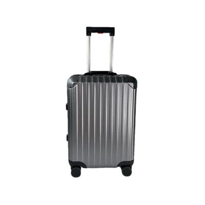 China Aluminum Aluminum Designed Luggage Sets TSA Lock Handle Luggage And Travel Bags Gun Color Travel Box Suitcase Trolley Luggage Bag Unisex for sale