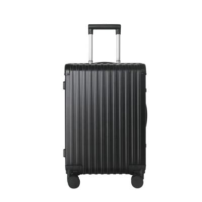 China Retro Aluminum Luggage Wheel Aluminum Suitcase Quiet Universal Durable Travel Trolley for sale