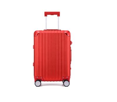 China Aluminum Custom Men's Women's Aluminum Luggage Manufacturers Trolley Bag Hand Carry Suite Case for sale