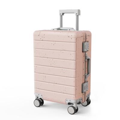 China Aluminum Starry Sky Designed Unisex Universal Suitcase TSA Lock Travel Luggage OEM ODM Aluminum Wheel Box Case for sale