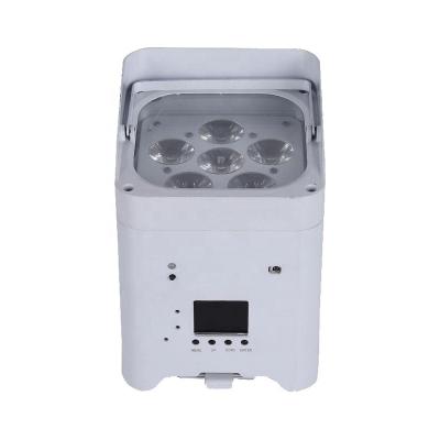 China LED Nightclub 6x18W 6-in-1 Battery Operated and Wireless RGBWA+UV DMX Uplight for sale