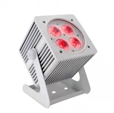 China LED Nightclub 4x18W 6-in-1 RGBWA+UV Wireless DMX Battery Operated IP65 Waterproof Uplight for sale