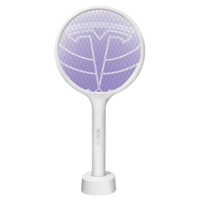 China USB Rechargeable Electric Shock OEM OED LED Mosquito Killer Indoor Electric Racket with Light for sale