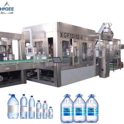 Chine Tête de capsulage remplissante de la tête 4 de la machine de remplissage de l'eau de 1 gallon 12 automatiques à vendre