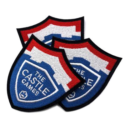 China Viable Embroidered Brand Logo Embroidery Patches For Clothing Badges Designer Custom Made Services for sale
