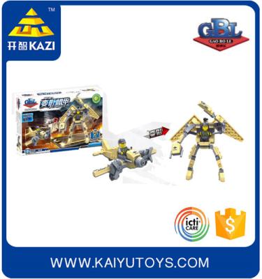 China Funny Plastic Building Toy KAZI Building Blocks Deformation Mecha Series Brick Toys for sale