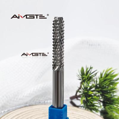 China 4mm & 6mm Carbide End Mills for PCB - Corn Tooth Tungsten Steel Engraving Cutters for Circuit Board Machining for sale