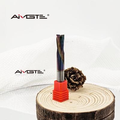 China Solid Carbide 2 Flute Up Cut Router Bit DLC Beschichtet für nicht-eiserne Metalle Verbundmaterialien zu verkaufen