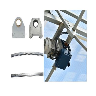 China Ventilation & Shading system Good quality gear motor and rack and pinion mechanism for greenhouse ventilation & shading system for sale