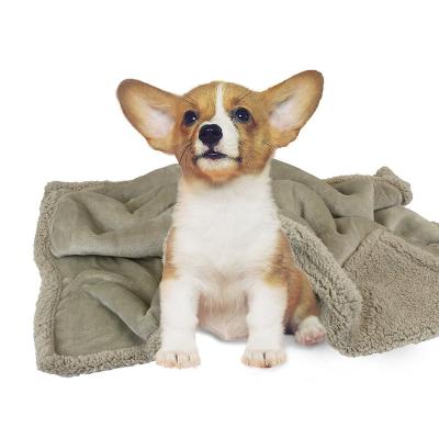 China Polyester Waterproof Blanket Double Side Soft Fleece Blanket With Luxury Flannel Blanket For Pets for sale
