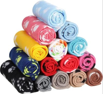 China Cheap Custom Soft Breathable Fleece Warm Small Size Pet Blanket Dog Blanket Price Suppliers for sale