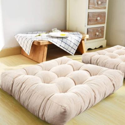 China Hot Selling Living Room Eco-Friendly Soft Modern Polyester Seat Protector Meditation Solid Breathable Cushion for sale