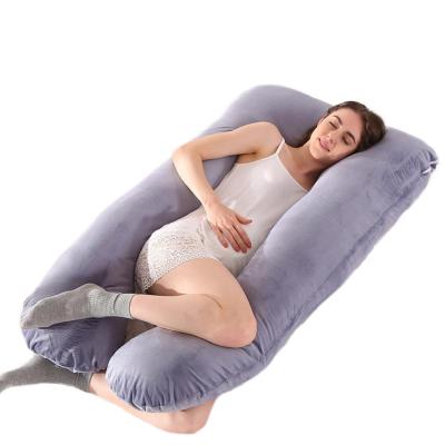 China Products Competitive Price Anti-static Pregnancy Stretching Pillow U Shape Long Body Maternity Washable Comfortable Full Bump Pregnancy Pillow for sale