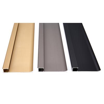 China Modern Good Quality Led Aluminum Profile For Flooring Enclosed Led Skirting Board Lightweight for sale