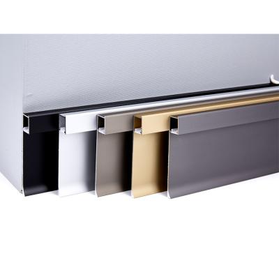 China Modern Modern Metal Led Skirting Board For Wall Decoration for sale