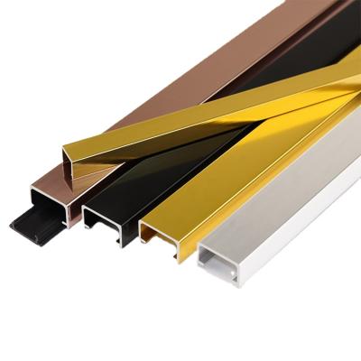 China Modern Professional Ceramic Stock U Shape Tile Trim Profile Transition Aluminum Maker Corners Tile Trim for sale