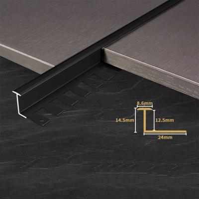 China Modern luxury brass anti refractory tile trim t shape outside aluminum corner tile trim price at angle tile trim for sale