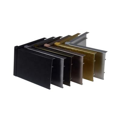 China Modern Decorative Brushed Aluminum Metal Baseboard Wall Skirting Board Protectors for sale