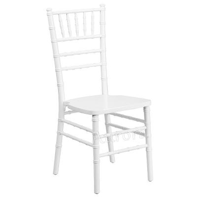 China Solid Wood Party rental equipment outdoor Garden White Padded Wimbledon White Chair Rental Folding party White Chiavari Chair for sale