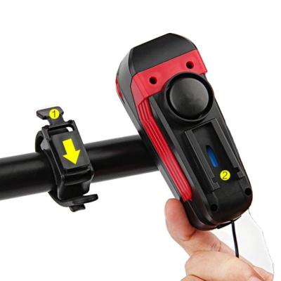 China Plastic USB Charging T6 LED Bright 140 dB Electric Horn Head Bicycle Front Recharge Bike Light with Horn for sale