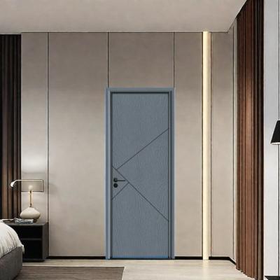 China Flush Design Holle WPC Deurpaneel met Hangende Installatie en Holle Glazen Oppervlakte Ontwerp Te koop