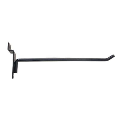 China Black High Quality Small Metal Display Hooks Supermarket Slatwall Hanging Display Hooks for sale