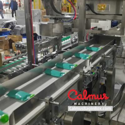 China Monoblock Pouch Case Packer Machine for Cartoning Doypacks for sale