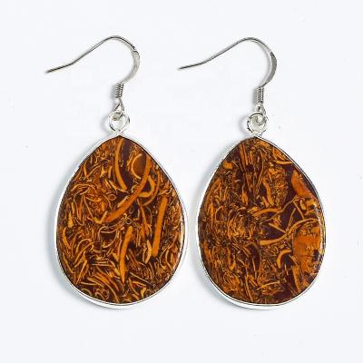 China Trendy Wholesale Fashion Boho Earring Sets Designer Jewelry Bohemian Women Natural Stone Gemstone Earrings for sale