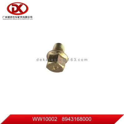 China 8943168000 8 94316800 0 Fuel Tank Drain Plug ISUZU NKR77 4JH1 for sale