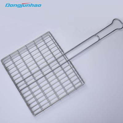 China Factory Professional Metal Easily Cleaned Custom BBQ Grilling Basket BBQ Wire Grill Rack For Campfire for sale